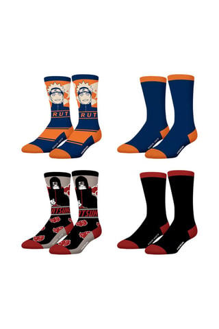 4 paar sokken Naruto et Akatsuki Naruto Shippuden - Marineblauw en Zwart