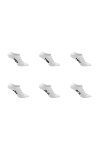 6 Paar Enkelsokken - Wit