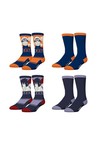 4 paar sokken Naruto Shippuden - Oranje en Blauw