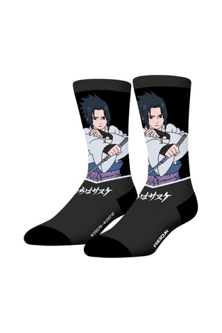 4 Paar Sokken Naruto Shippuden Zwart en Rood