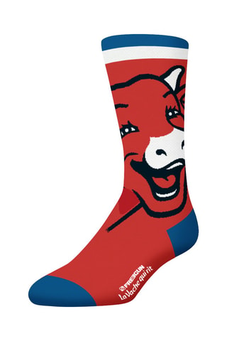 4 Paar Sokken La Vache Qui Rit - Blauw en Rood