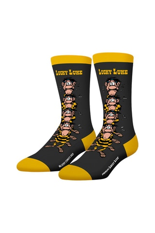 4 Paar Sokken Lucky Luke - Blauw en Zwart