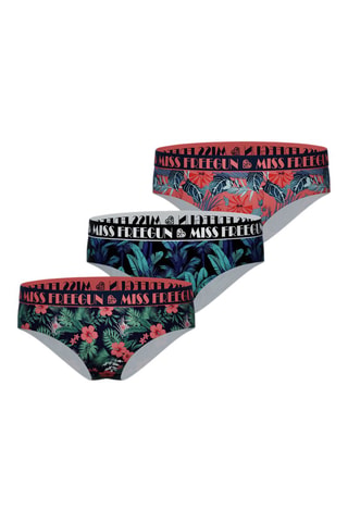 3 Slips Freegun Tropical Flower - Rood en Roze