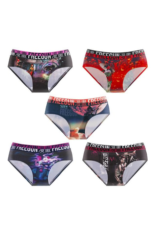 5 Slips Fantasy - Rood en Zwart