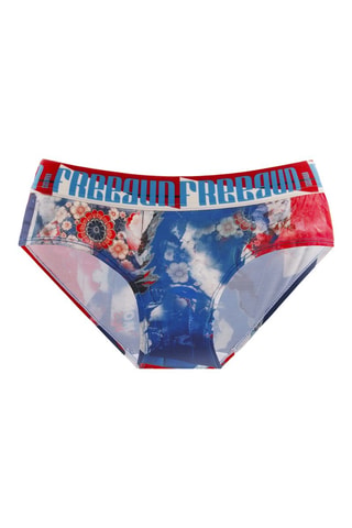 4 Slips Pop Art- Rood, Kobaltblauw en Zwart