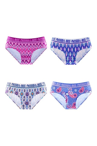 4 Slips Ethnic - Roze en Blauw 