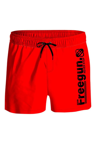 Short de bain Rouge