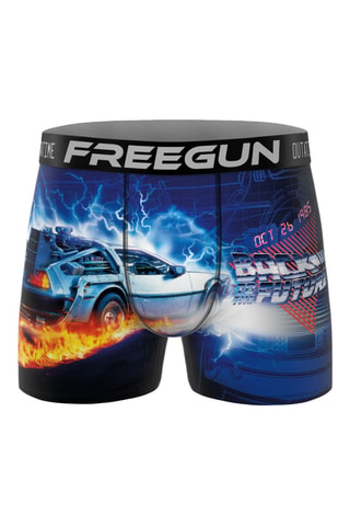 3 boxers Back to the future - Bleu