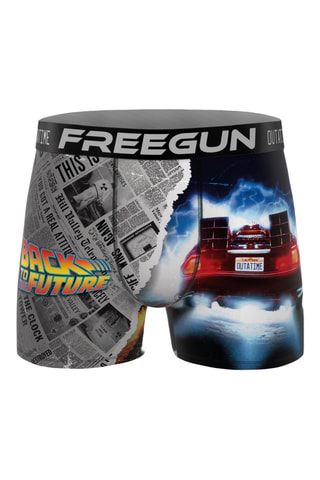 3 boxers Back to the future - Bleu
