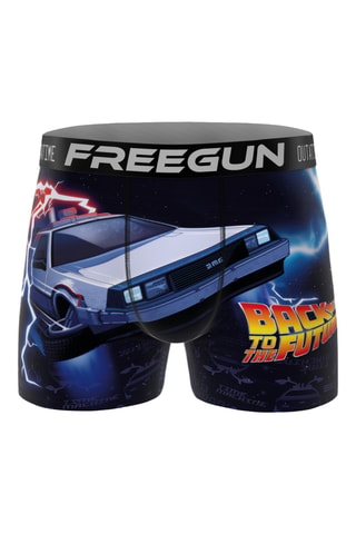 3 boxers Back to the future - Bleu