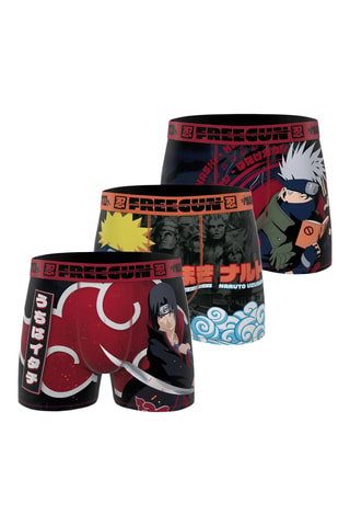 3 boxers Super Naruto Classic - Noir