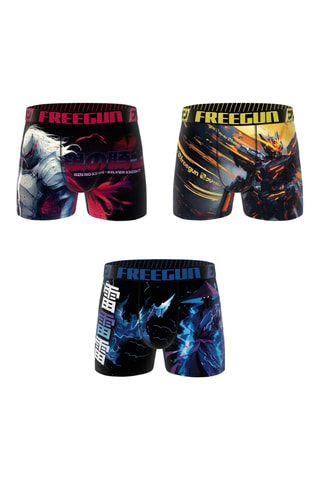 3 boxers Manga Gamer - Rouge