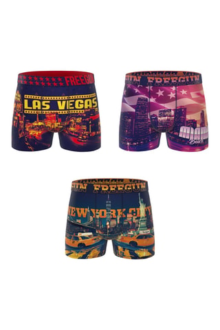 3 boxers This is America - Bleu