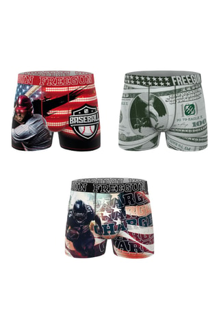 3 boxers This is America - Rouge