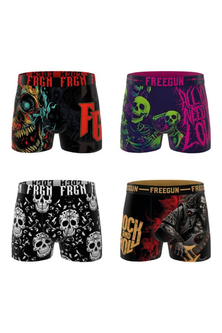 4 boxers Heavy Rock - Noir