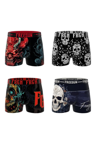 4 boxers Heavy Rock - Noir