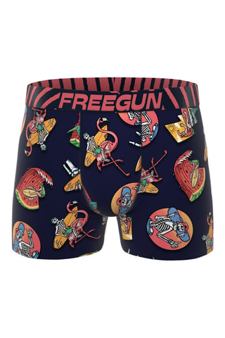 5 boxers Retro Summer - Noir