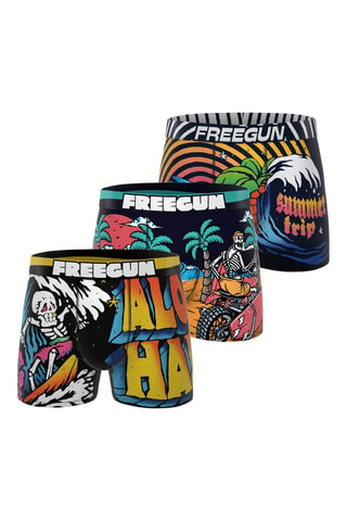 3 boxers Retro Summer - Zwart