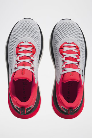 Chaussures de running Infinite - Gris clair et rouge