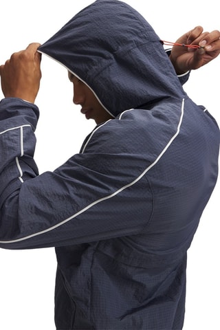 Veste de running à capuche  - Gris