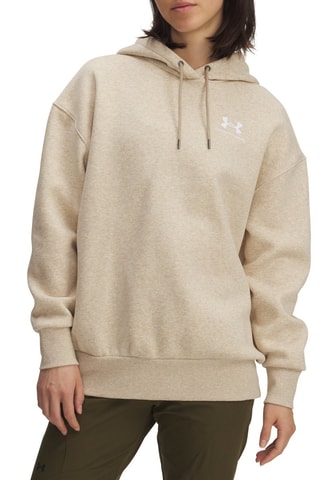 Sweat polaire à capuche  Icon Fleece- Beige clair chiné