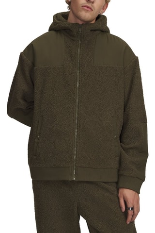 Sweat polaire à capuche - Kaki