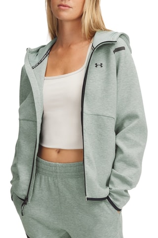 Sweat polaire à capuche - Vert d’eau