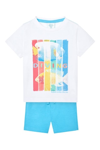 T-shirt en Short   - Wit