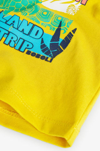 T-shirt  - Geel