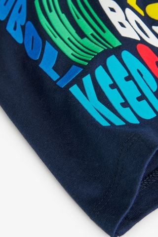 T-shirt  - Marineblauw