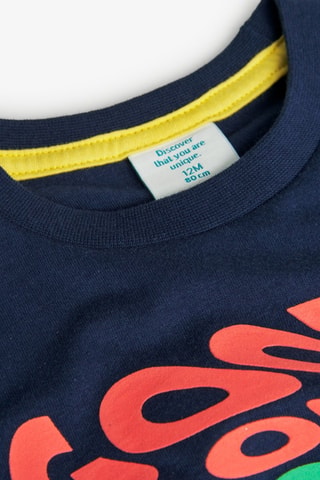 T-shirt  - Marineblauw