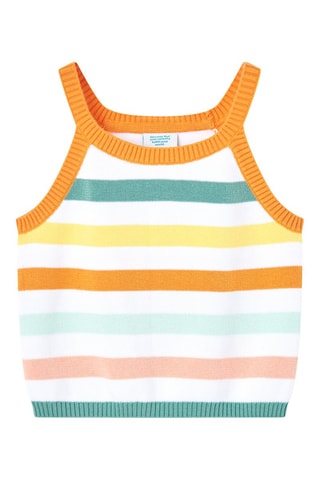 Mouwloze Top  - Multicolor