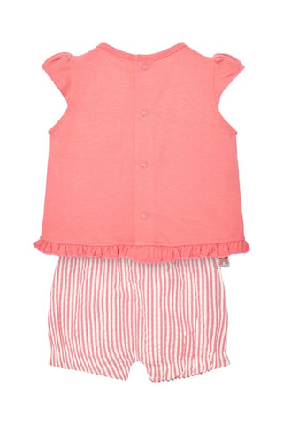 Top en Short - Wit en roze