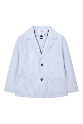 Blazer  - Wit en blauw