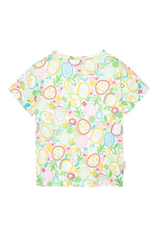 T-shirt  - Wit en multicolor