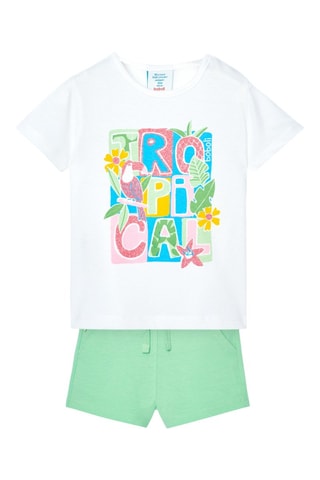 T-shirt en Short  - Wit
