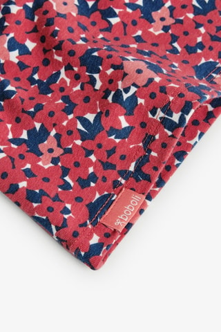 T-shirt - Donkerroze en marineblauw