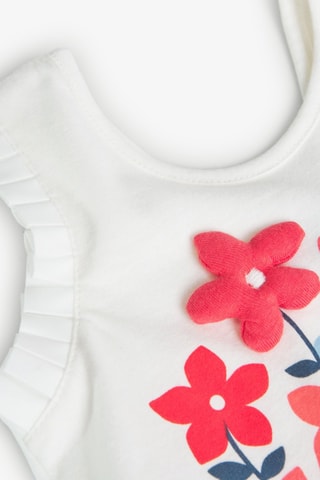 Mouwloos T-shirt  - Wit