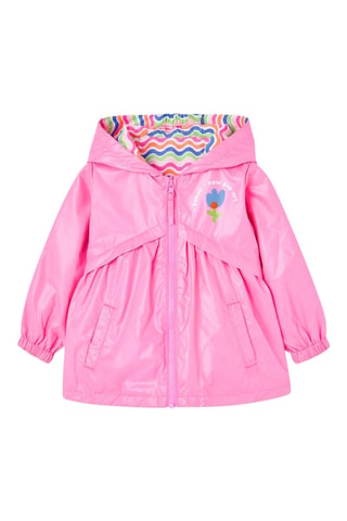 Dubbelzijdige Parka met Capuchon - Roze en multicolor