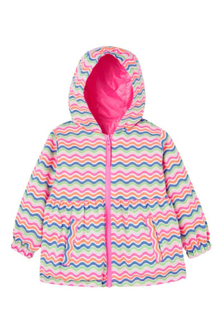 Dubbelzijdige Parka met Capuchon - Roze en multicolor
