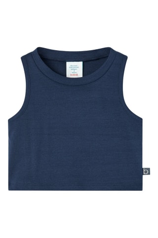 Mouwloze Top  - Marineblauw