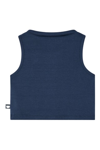 Mouwloze Top  - Marineblauw