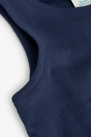 Mouwloze Top  - Marineblauw