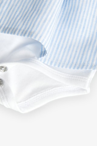 Linnen Jurk en Short  - Blauw en geel