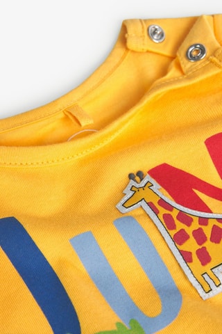T-shirt  - Geel en multicolor