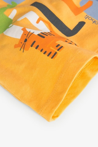 T-shirt  - Geel en multicolor