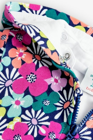 Jasje met Capuchon - Blauw en multicolor