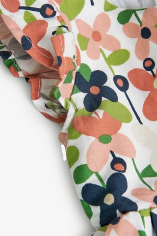 Jurk en Onderbroek  - Wit en multicolor