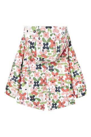 Parka met Capuchon  - Wit en multicolor