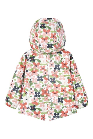 Parka met Capuchon  - Wit en multicolor